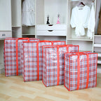 Unisex Oversized Checked Storage Tote