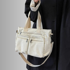 Cord Shoulder Bag with Multiple Pockets for Women
