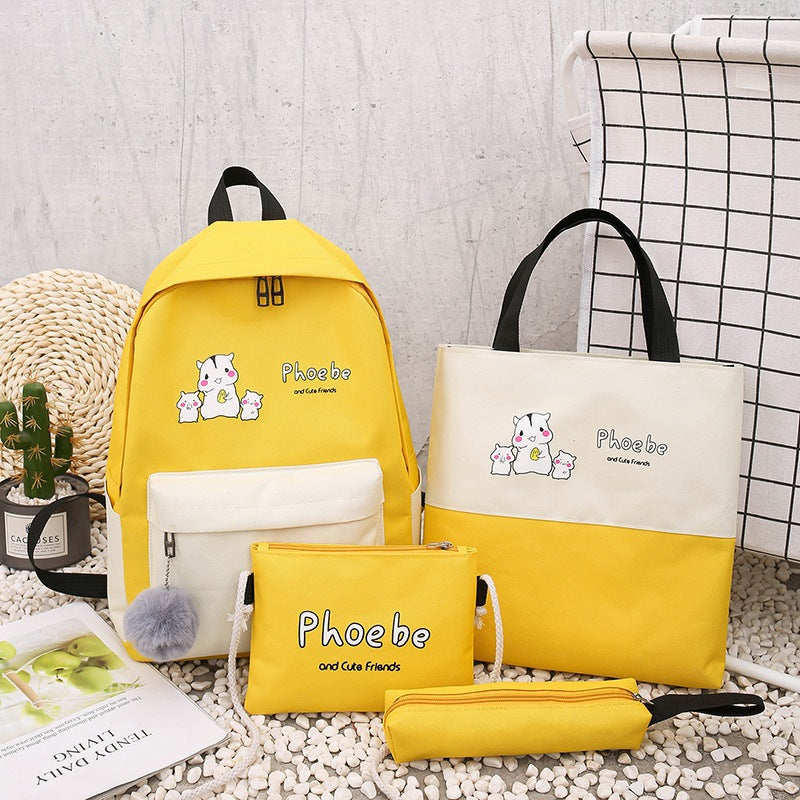 5-Piece Animal Motif Bag Set
