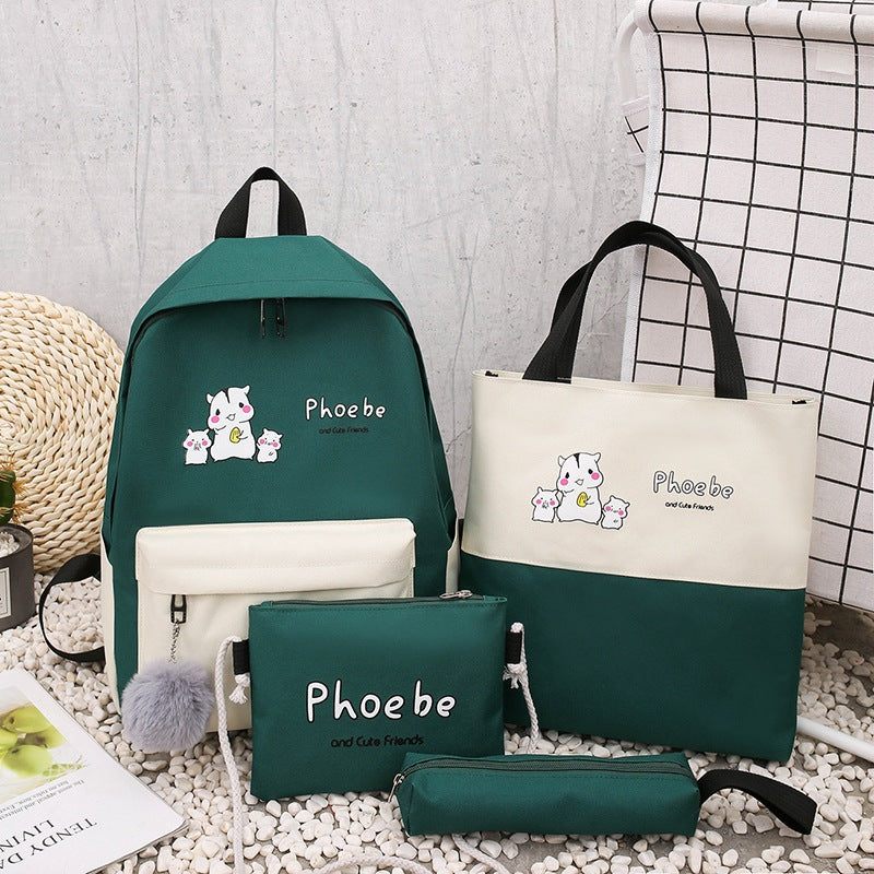 5-Piece Animal Motif Bag Set
