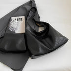 Large Chic Leather Tote Bag-dione couture20260421-Calm Wears-Black-Calm Wears