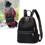 Quilted Zippered Backpack