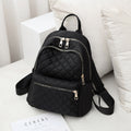Quilted Zippered Backpack