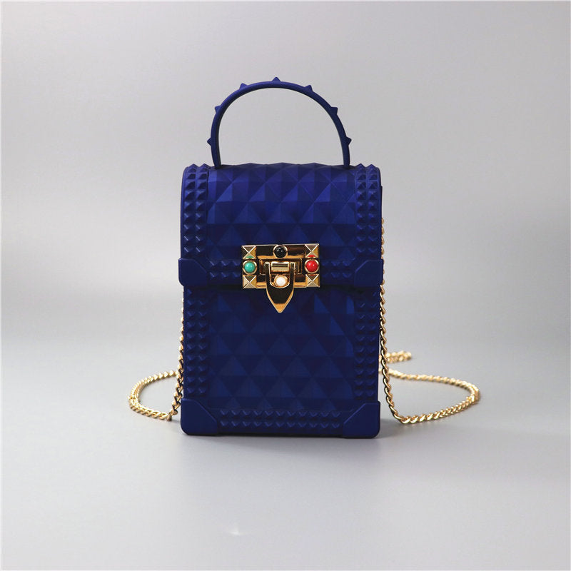 Women's mini backpack in urban style with elegant chain strap-https://detail.1688.com/offer/616415677346.html-Calm Wears-Blue-nothing-Calm Wears