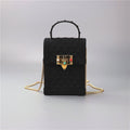 Women's mini backpack in urban style with elegant chain strap