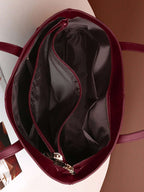 Large Leather Tote Bag, Women's Work Bag with Zipper-mayfair ellis20260422-Calm Wears-Rot-Calm Wears