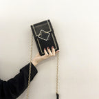 Women's fashionable mobile phone bag with elegant chain strap