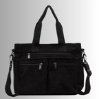 Cord Shoulder Bag with Multiple Pockets for Women