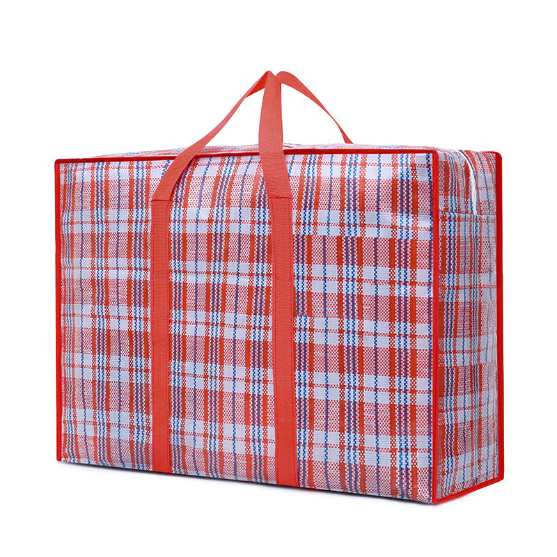 Unisex Oversized Checked Storage Tote