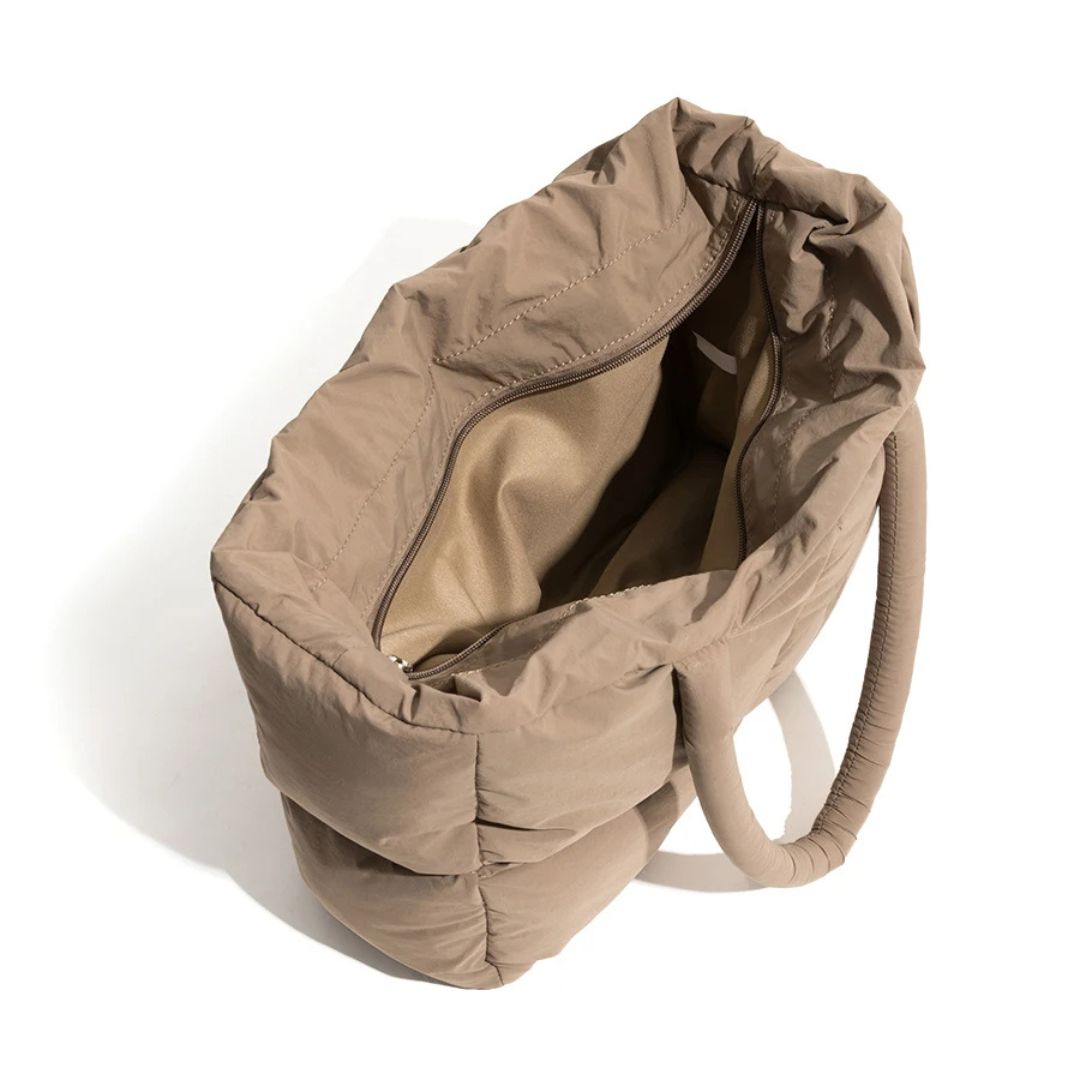 Puffer shoulder bag for ladies - Stylish and spacious shoulder bag