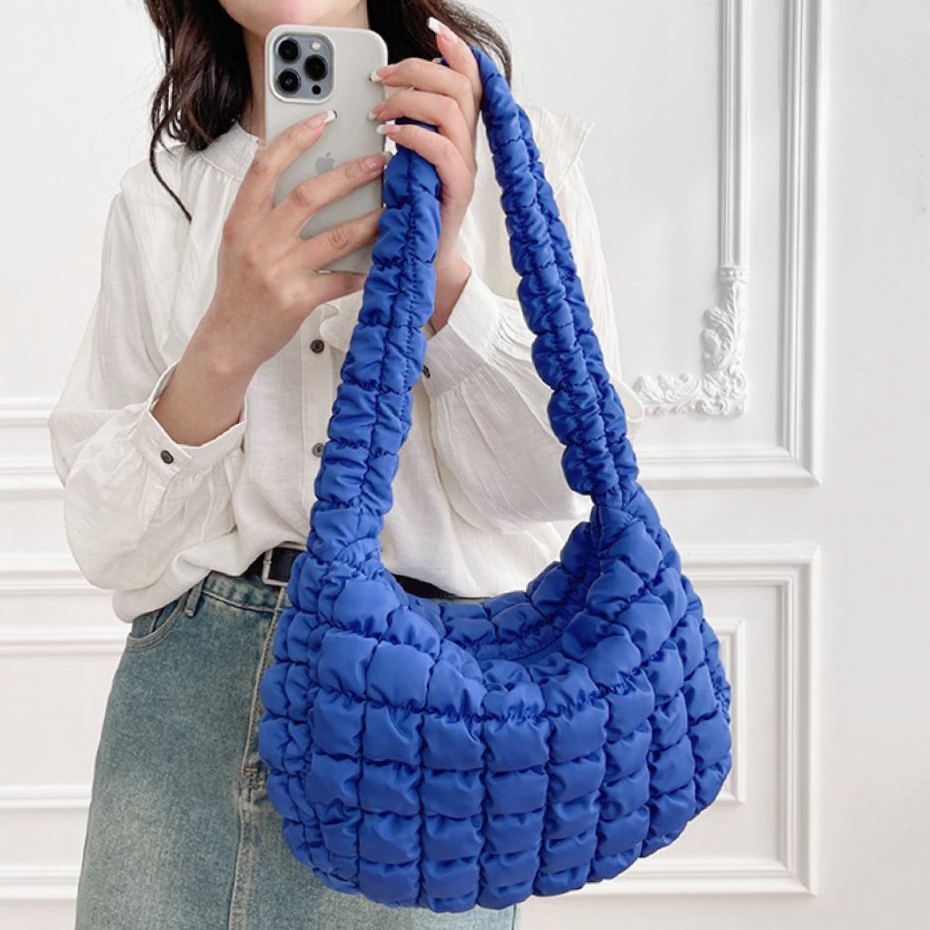 Pleated Shoulder Bag for Women