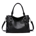 Large Capacity Vintage Soft Leather Handbag with Shoulder Strap-dione couture20260421-Calm Wears-Black-Calm Wears