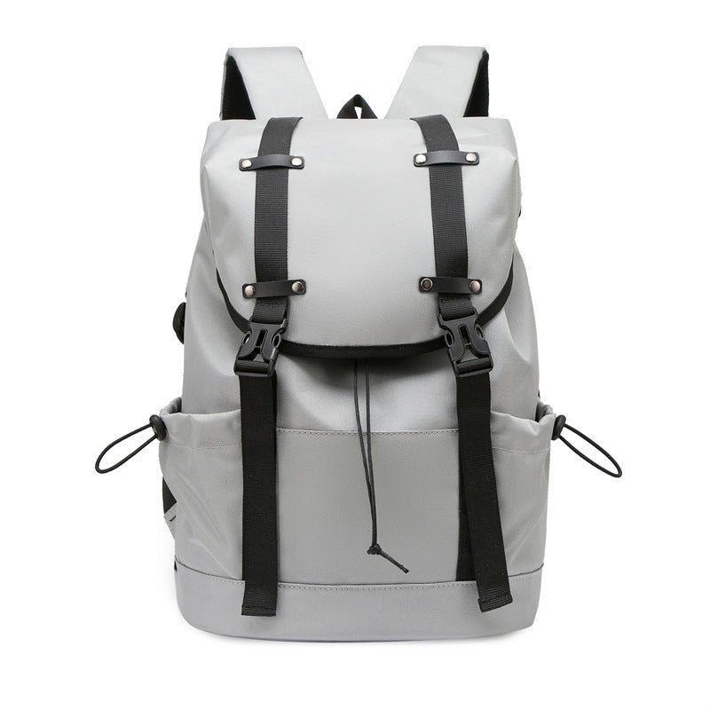 Stylish Leaf-Patterned Backpack