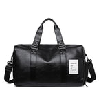Stylish Faux Leather Travel Duffel Bag