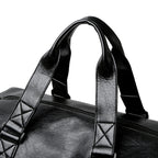 Stylish Leather Travel Duffel Bag