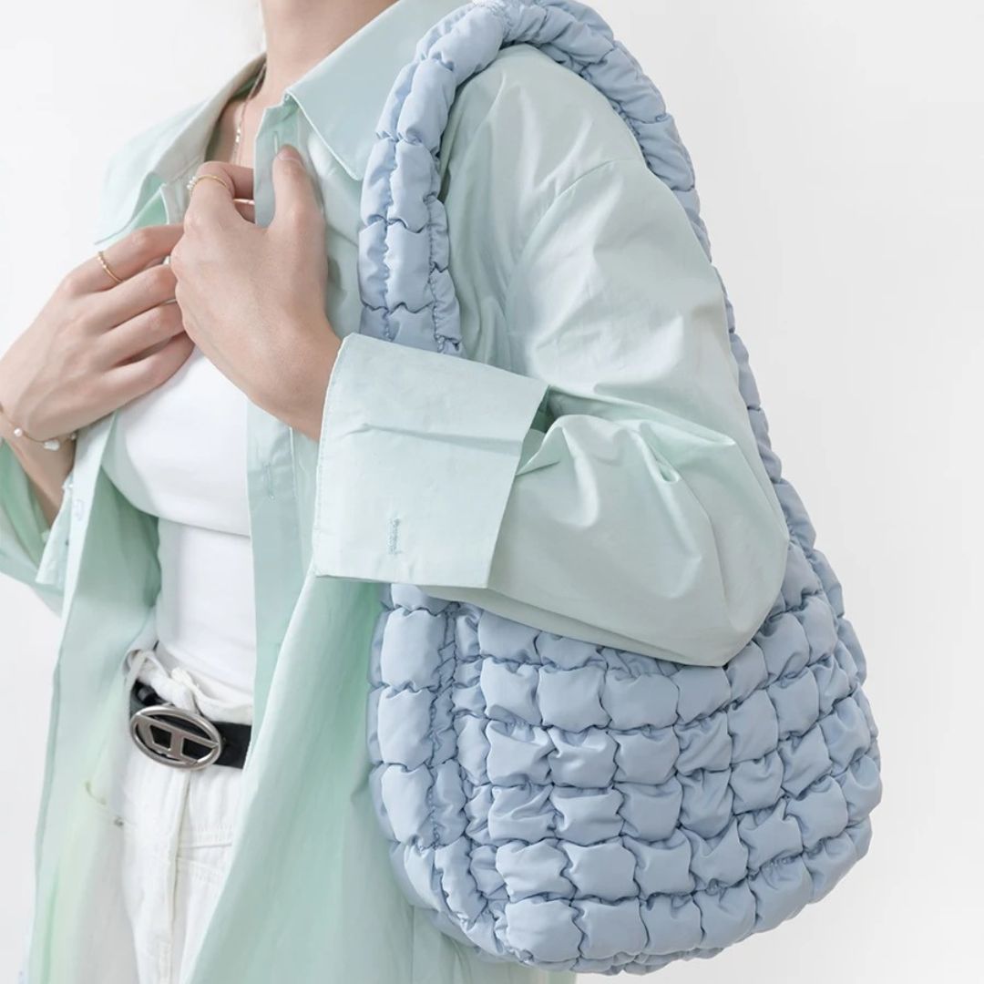 Puffer Crossbody Shoulder Bag for Women - Lightweight and Stylish Handbag