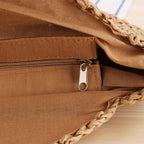 Simple Round Shoulder Bag Straw Bag Summer Beach Bags