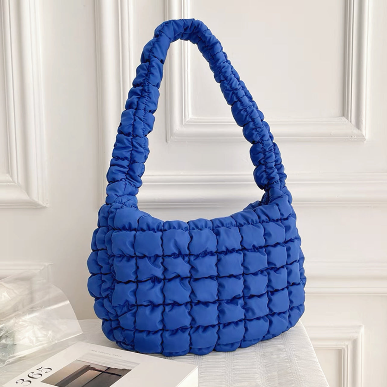Pleated Shoulder Bag for Women