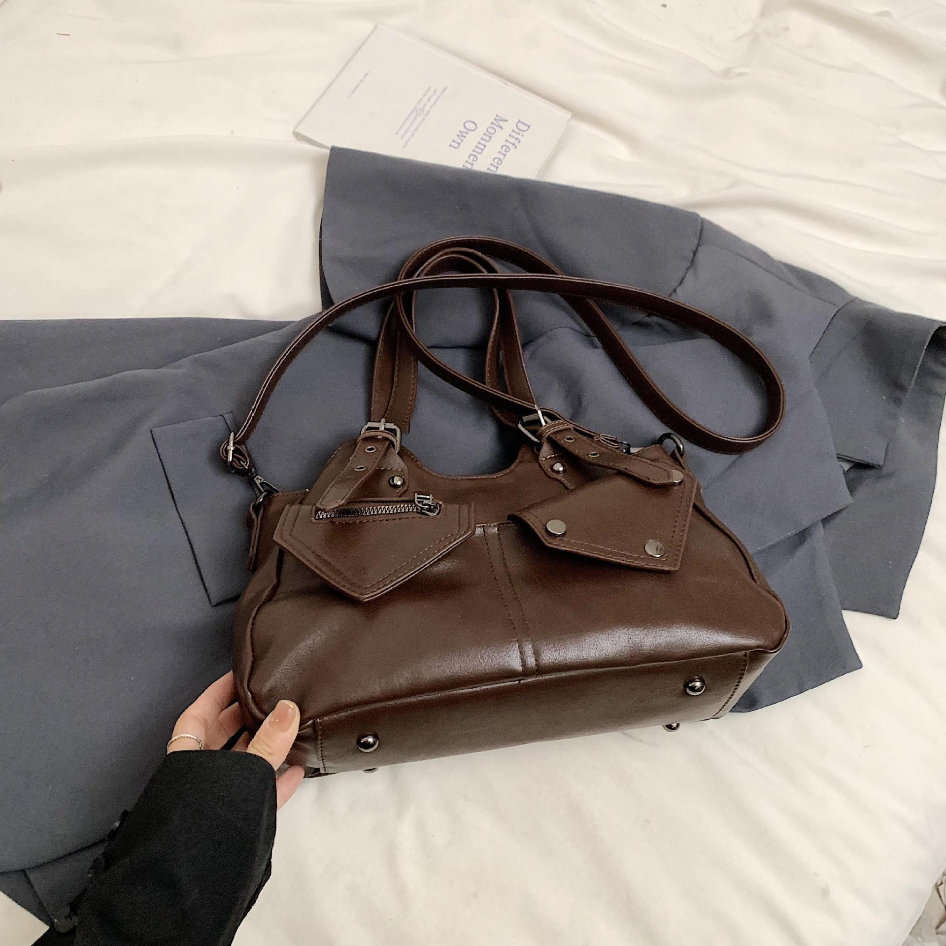 City Tote Bag-getme20260422-Calm Wears-Dark brown-Calm Wears