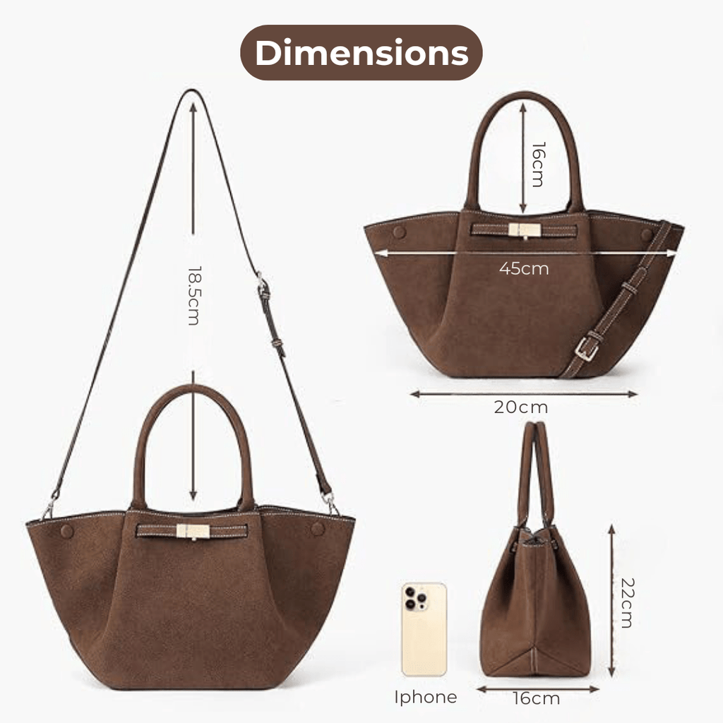 Large Suede Shoulder Handbag-dione couture20260421-Calm Wears-Coffee-Calm Wears