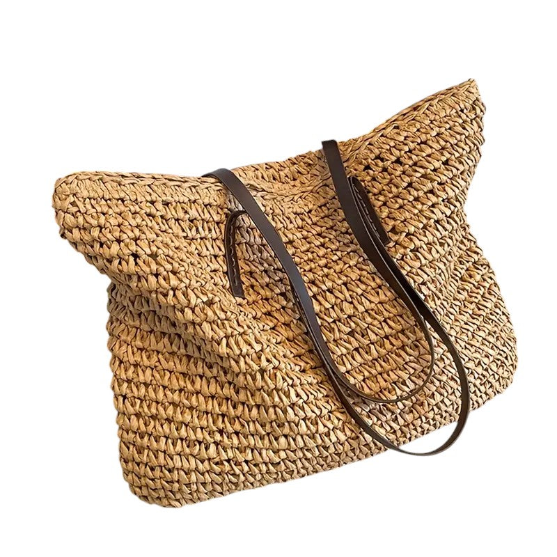 Women spacious beach bag-maya mode20260422-Calm Wears-Khaki-Calm Wears