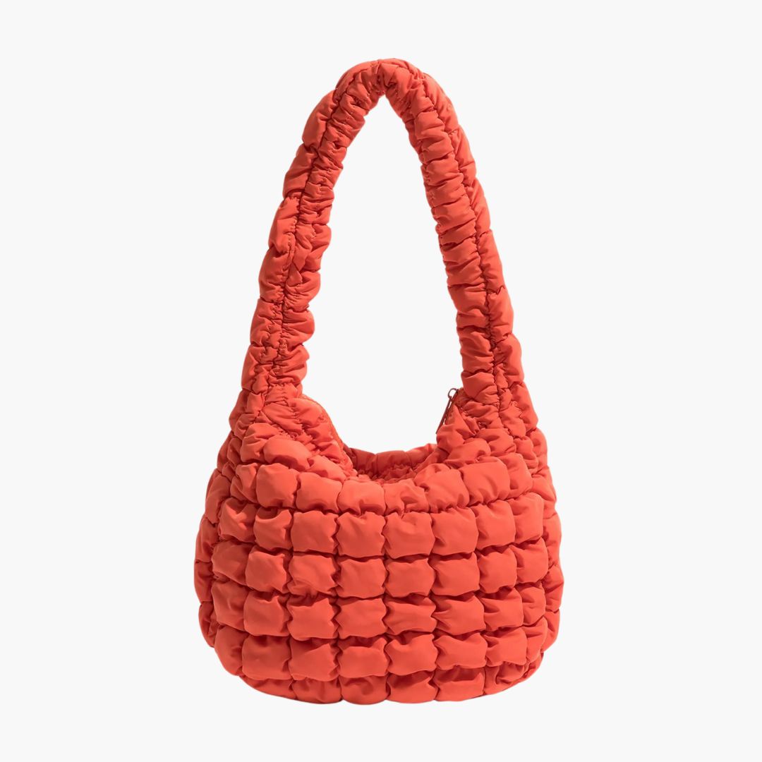 Puffer Crossbody Shoulder Bag for Women - Lightweight and Stylish Handbag-nimoda20241227-Calm Wears-Orange-Calm Wears