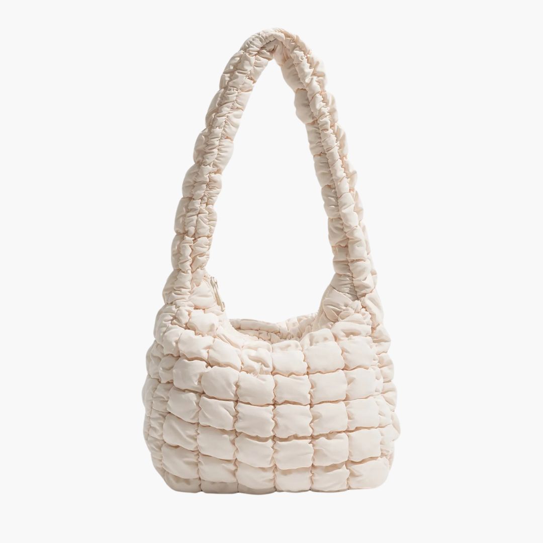 Puffer Crossbody Shoulder Bag for Women - Lightweight and Stylish Handbag-nimoda20241227-Calm Wears-Cream white-Calm Wears