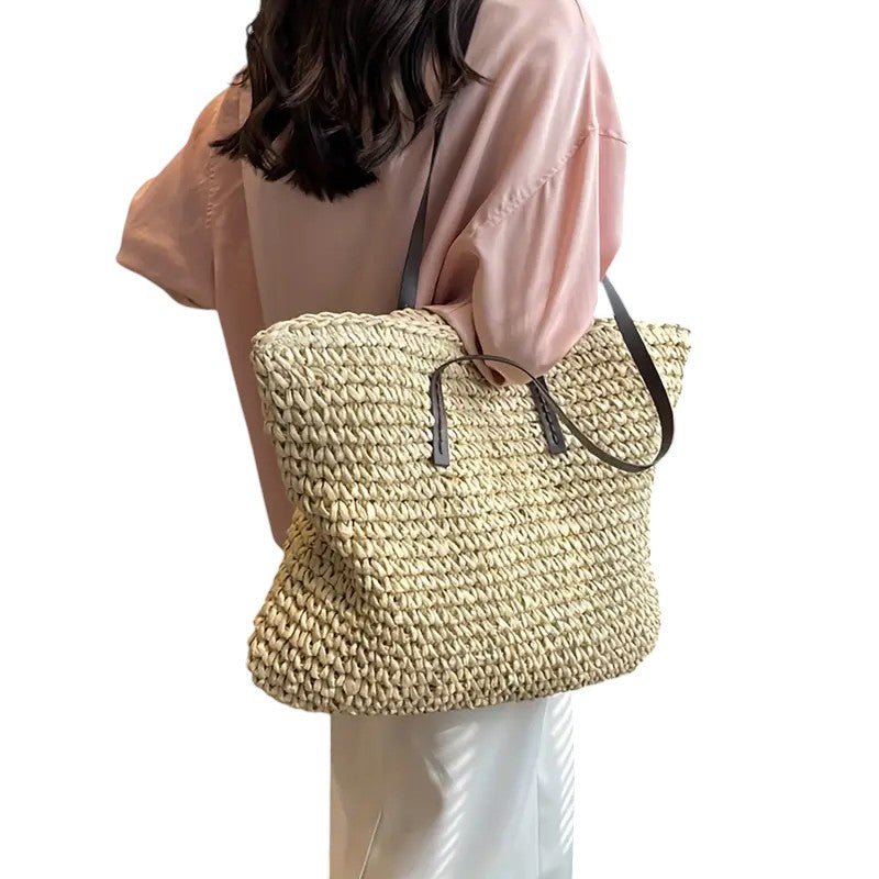 Women spacious beach bag-maya mode20260422-Calm Wears-Green-Calm Wears
