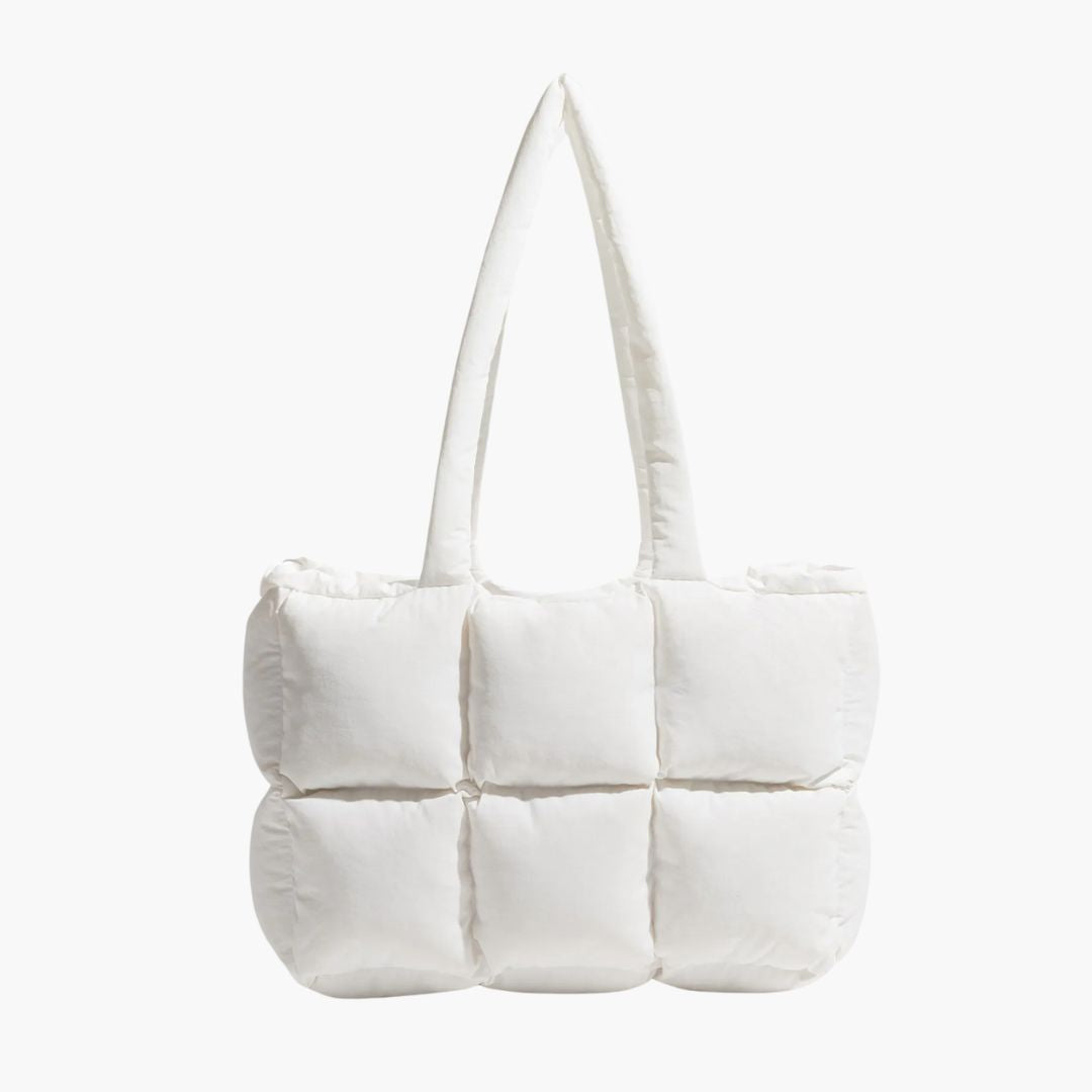 Puffer Shoulder Bag for Women - Stylish and Spacious Handbag-nimoda20241227-Calm Wears-White-Calm Wears