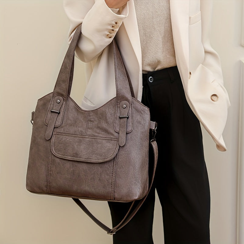 Large vegan cowhide bag, shoulder bag-mayfair ellis20260422-Calm Wears-Braun-Calm Wears
