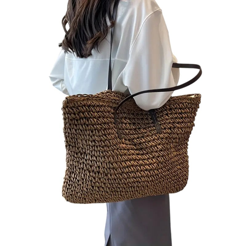 Women spacious beach bag-maya mode20260422-Calm Wears-Green-Calm Wears