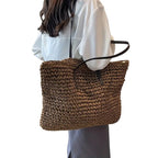 Women spacious beach bag-maya mode20260422-Calm Wears-Green-Calm Wears