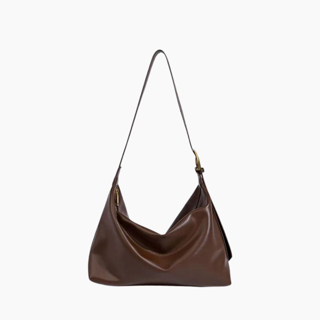 Vegan Leather Shoulder Bag for Women - Stylish and Sustainable Handbag-nimoda20241227-Calm Wears-Braun-Calm Wears