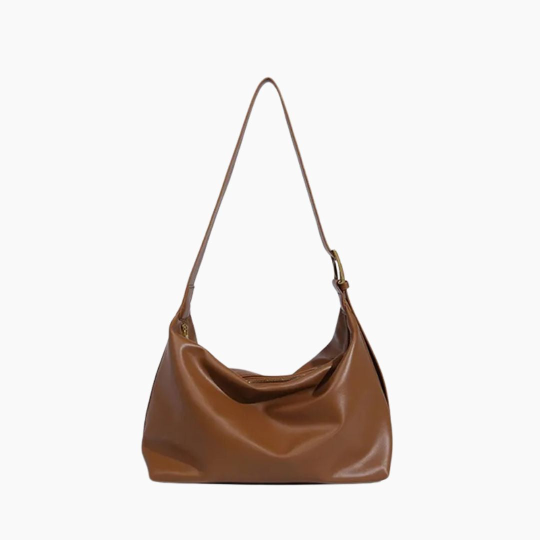 Vegan Leather Shoulder Bag for Women - Stylish and Sustainable Handbag-nimoda20241227-Calm Wears-Camel brown-Calm Wears
