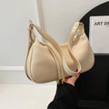 Shoulder bag for - Simple shoulder bag in dumpling design with adjustable strap-Calm Wears-Beige-Calm Wears