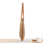 Simple Round Shoulder Bag Straw Bag Summer Beach Bags