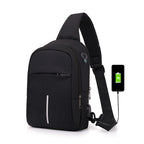 Unisex Modern USB Charging Sling Bag