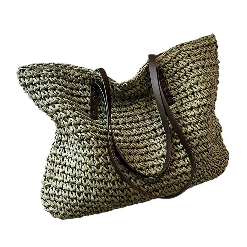 Women spacious beach bag-maya mode20260422-Calm Wears-Green-Calm Wears