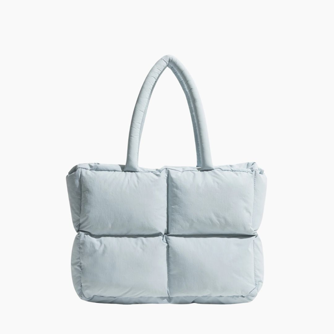 Puffer shoulder bag for ladies - Stylish and spacious shoulder bag-nimoda20241227-Calm Wears-Baby blue-Calm Wears