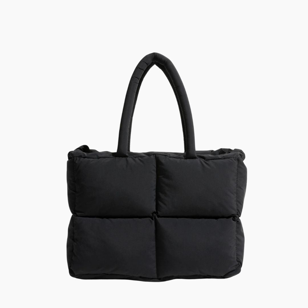 Puffer shoulder bag for ladies - Stylish and spacious shoulder bag-nimoda20241227-Calm Wears-Black-Calm Wears
