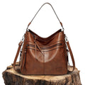 Elegant Zipper Bag - Shoulder Bag-Calm Wears-Braun-Calm Wears