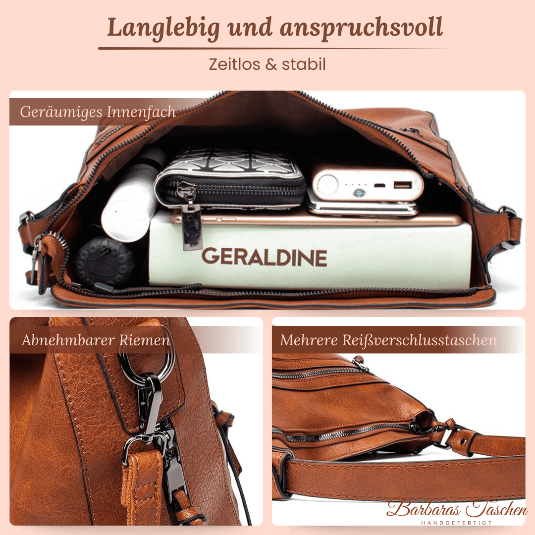 Elegant Zipper Bag - Shoulder Bag-Calm Wears-Braun-Calm Wears
