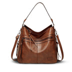 Elegant Zipper Bag - Shoulder Bag-Calm Wears-Braun-Calm Wears