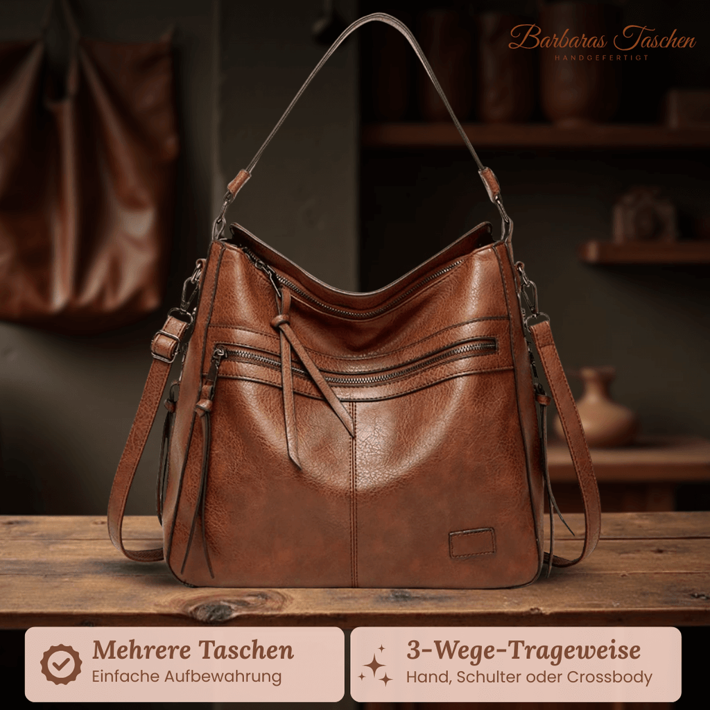 Elegant Zipper Bag - Shoulder Bag-Calm Wears-Braun-Calm Wears