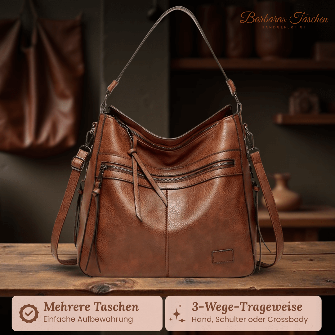 Elegant Zipper Bag - Shoulder Bag-Calm Wears-Braun-Calm Wears