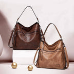 Elegant Zipper Bag - Shoulder Bag-Calm Wears-Braun-Calm Wears