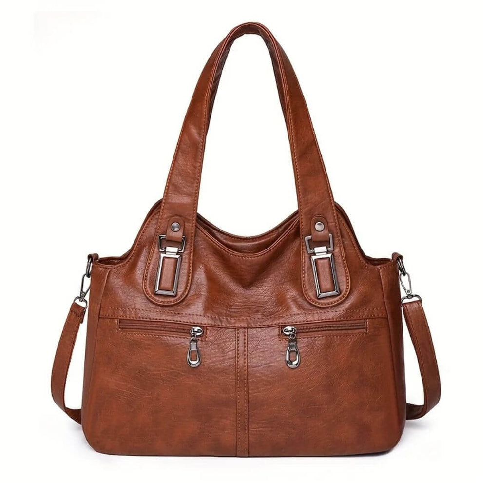 Slim Everyday Bag - Shoulder Bag-Calm Wears-Braun-Calm Wears