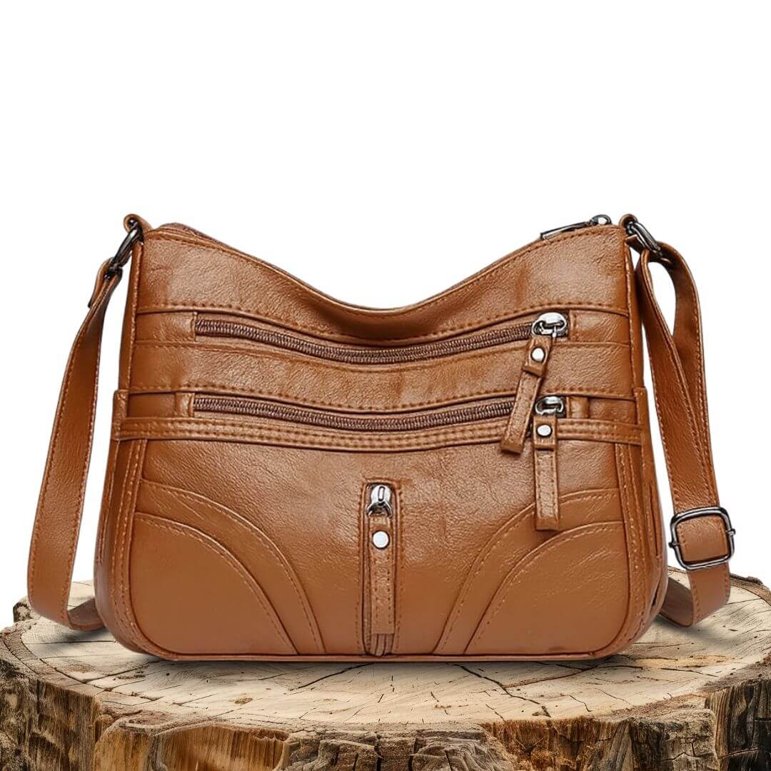 Zipper Companion - Crossbody Bag-Calm Wears-Braun-Calm Wears