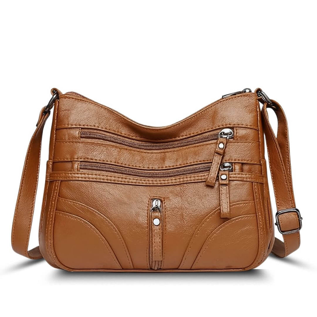 Zipper Companion - Crossbody Bag-Calm Wears-Braun-Calm Wears