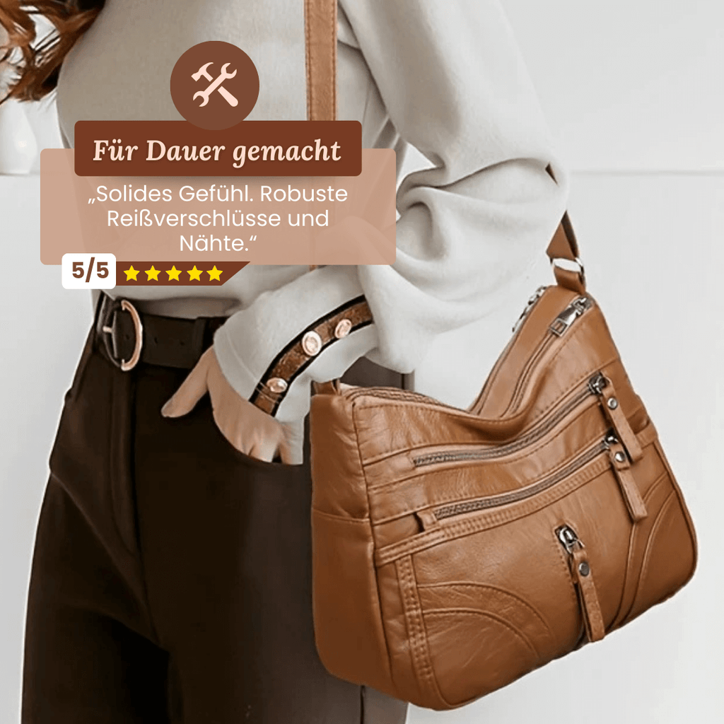 Zipper Companion - Crossbody Bag-Calm Wears-Braun-Calm Wears